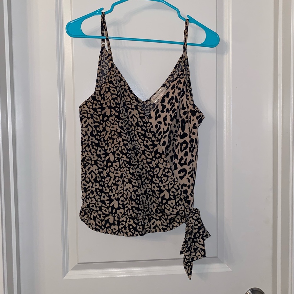 Leopard Print Cross Over Camisole - image 1
